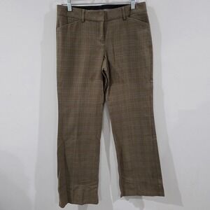 Express Womens‎ Editor Pants Size 6 Plaid Flare Leg Business Casual Office Work